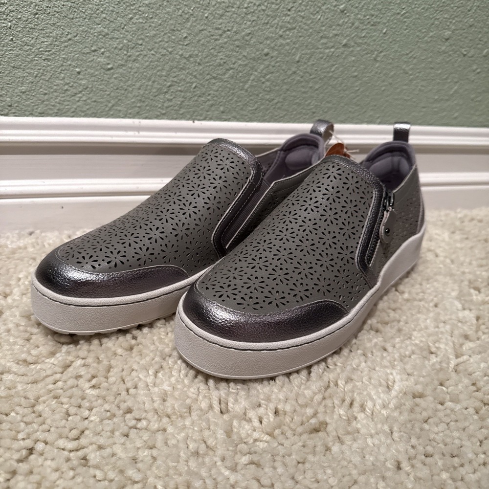 Jambu Women's Grey Gunmetal Shoes Comfort, Walking, Luxury, Minimalist, Size 8